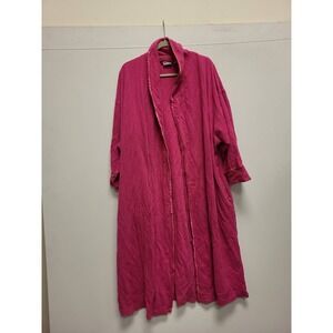 NAP Robe 100% Cotton M/L Pink Turkey Made Women Loungewear Bath Sleepwear Gown‎
